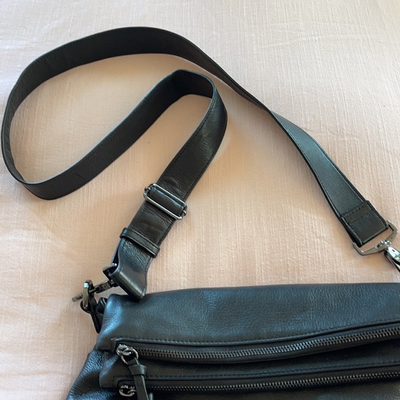 Margot Mickey Double Zip Versatile Hobo in Black - Picture 5 of 10